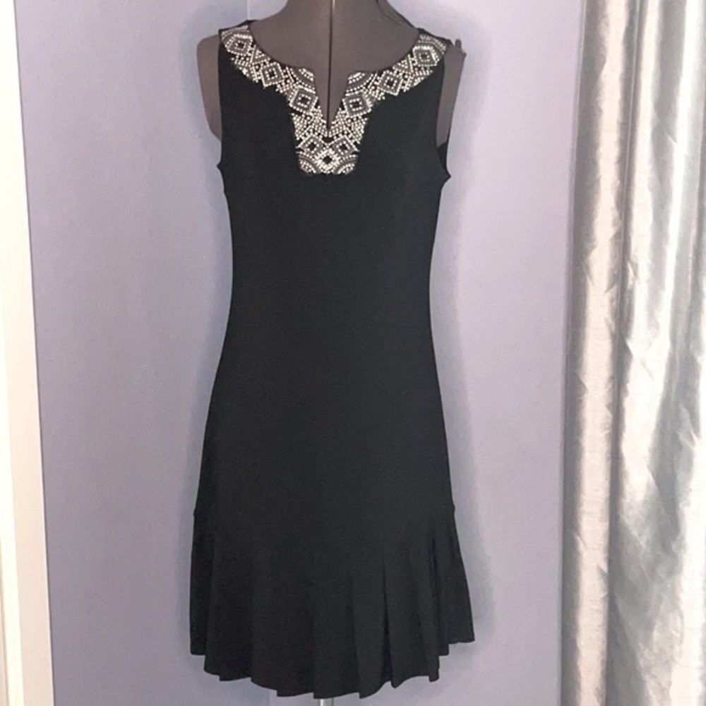 White House Black market dress size extra small Black with accent - Picture 2 of 7